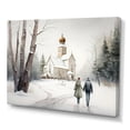 thumbnail image 1 of Designart Couple In Love Going To The Church III Canvas Wall Art, 1 of 5