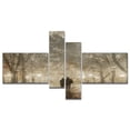thumbnail image 1 of Designart 'Couple Walking in Night Lights ' Landscape Photography Canvas Print, 1 of 2