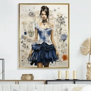 Designart "Couture Elegance In Art" Dior Floater Framed Canvas Prints