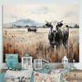 thumbnail image 1 of Designart "Cow In The pasture I" Animals Canvas Print, 1 of 1