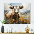 thumbnail image 1 of Designart "Cow In The pasture IV" Animals Metal Wall Decor, 1 of 5