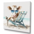 thumbnail image 1 of Designart Cow Lounging With Sunglasses II Canvas Wall Art, 1 of 5