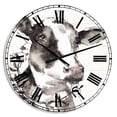 thumbnail image 1 of Designart 'Cow Portrait Country Life' Farmhouse wall clock, 1 of 3