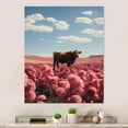 thumbnail image 1 of Designart "Cow Tranquil landscapes" Animals Cow Metal Art Living Room, 1 of 5