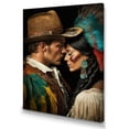 thumbnail image 1 of Designart Cowboy And An Indian Woman In Love I Canvas Wall Art, 1 of 5