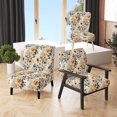 thumbnail image 1 of Designart "Cozy Rustic Floral Glow II" Beige Floral Upholstered Accent Chair - Cottage Arm Chair For Living Room, 1 of 1