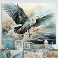 thumbnail image 1 of Designart "Cranes Flight Japon wall art II" Japanese Wall Art Print, 1 of 5