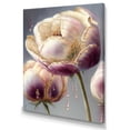 thumbnail image 1 of Designart Cream And Purple Tulip II Canvas Wall Art, 1 of 5