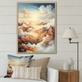 thumbnail image 1 of Designart "Cream And Taupe Clouds Minimalist View" Clouds Floater Framed Canvas Prints, 1 of 1