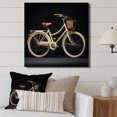 thumbnail image 1 of Designart "Cream Route Bike I" Bicycle Wall Art Prints, 1 of 7