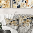 thumbnail image 1 of Designart "Creamy Poppy Delicacy I" Floral Printed Throw Pillow, 1 of 5
