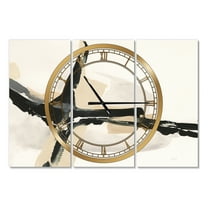 Designart 'Creamy Tan Form II' Modern wall clock