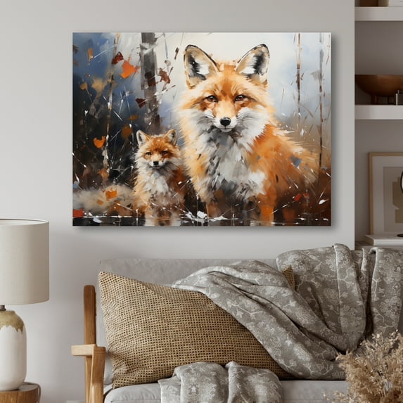 Designart "Creature Auburn Canine" Animals Metal Wall Decor