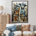 thumbnail image 1 of Designart "Creatures In Minimalist Form I" Monsters Floater Framed Canvas Prints, 1 of 5