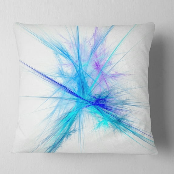 Designart Criss Cross Spectrum of Light - Abstract Throw Pillow - 16x16