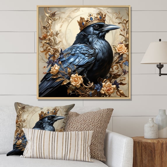 Designart "Crow Royal II" Landscapes Floater Framed Wall Art Living Room