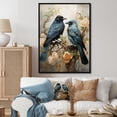thumbnail image 1 of Designart "Crow Serenity And II" Animals Floater Framed Canvas Print, 1 of 7
