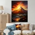 thumbnail image 1 of Designart "Crust Of The Fiery Volcano I" Volcano Canvas Art Print, 1 of 7