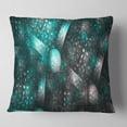 thumbnail image 1 of Designart Crystal Cell Blue Steel Texture - Abstract Throw Pillow - 16x16, 1 of 4