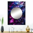 thumbnail image 1 of Designart "Crystal Essence in Pink and Purple Marble II" Abstract Marble Mirror Wall Decor - Modern Pink Abstract Large Mirror For Wall Art Decor - 32" x 24" Inch, 1 of 5