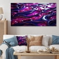 thumbnail image 1 of Designart "Crystal Essence in Pink and Purple Marble IV" Oversized Abstract Wall Art - Modern Pink Abstract Marble Entryway Wall Art, 1 of 4
