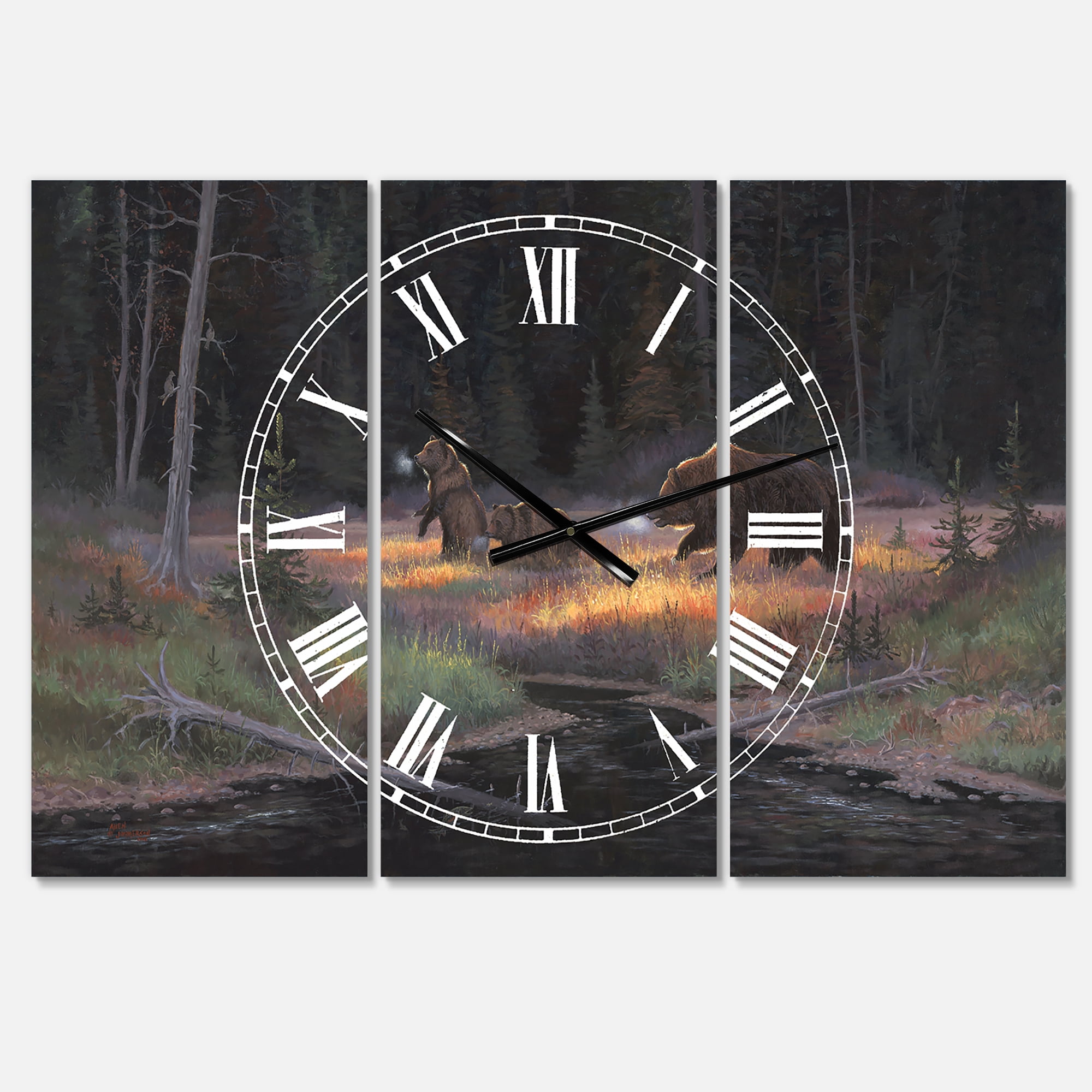 Designart 'Cub Scouts' Oversized Traditional Wall Clock