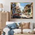 thumbnail image 1 of Designart "Cuba flow Street I" Transportation Floater Framed Canvas Print, 1 of 7