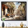 thumbnail image 1 of Designart "Cuba flow Street II" People Floater Framed Wall Decor, 1 of 7