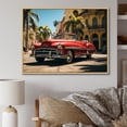 thumbnail image 1 of Designart "Cuban Car Influence in Miami" Cityscapes Floater Framed Canvas Art Print, 1 of 7