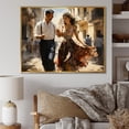 thumbnail image 1 of Designart "Cuban Dancers beauty" People Floater Framed Canvas Print, 1 of 7