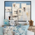 thumbnail image 1 of Designart "Cubic Beach House In Soft Colors I" Coastal Windows Floater Framed Canvas Prints, 1 of 5