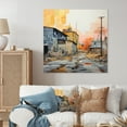 thumbnail image 1 of Designart "Cubic Industrial Palette of Warehouses II" Warehouses Metal Art Print, 1 of 1