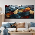 thumbnail image 1 of Designart "Cubic Marble Mosaic Tiles V" Extra Large Abstract Framed Wall Art - Modern Grey Abstract Marble Entryway Framed Wall Art Print, 1 of 7