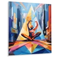 thumbnail image 1 of Designart "Cubic yoga collage I" Yoga Metal Wall Art Prints, 1 of 1