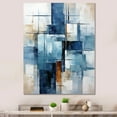 thumbnail image 1 of Designart "Cubism Shapes In Cerulean" Abstract Shapes Canvas Prints, 1 of 7