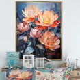 thumbnail image 1 of Designart "Cubist Harmony In Lotus" Lotus Floater Framed Canvas Art Print, 1 of 5