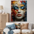 thumbnail image 1 of Designart "Cubist Woman in Glam Harmonious Elegance II" Fashion Canvas Print, 1 of 5