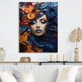 thumbnail image 1 of Designart "Cubist Woman in Glam Harmonious Elegance III" Fashion Metal Art Print, 1 of 1