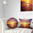 thumbnail image 1 of Designart Cullera Playa Los Olivos Beach - Modern Beach Throw Pillow - 12x20, 1 of 5