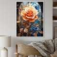 thumbnail image 1 of Designart "Curvaceous Rose Delight III" Roses Floater Framed Wall Decor, 1 of 5