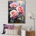 thumbnail image 1 of Designart "Curvaceous Rose Delight" Roses Floater Framed Canvas Wall Art, 1 of 1