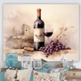 thumbnail image 1 of Designart "Curved Cabernet" Wine Wall Art Prints, 1 of 7