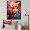 thumbnail image 1 of Designart "Curved Stems Of Graceful Mums" Mums Floater Framed Wall Art Prints, 1 of 5