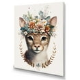 thumbnail image 1 of Designart Cute Baby Cat With Floral Crown II Canvas Wall Art, 1 of 5