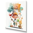 thumbnail image 1 of Designart Cute Chef With Hat On II Canvas Wall Art, 1 of 1