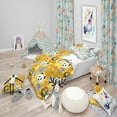 thumbnail image 1 of Designart 'Cute Doodle Panda' Oriental kids Duvet Cover Set, 1 of 2