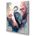 thumbnail image 1 of Designart Cute Heron Floral Art IV Canvas Wall Art, 1 of 5