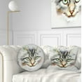 thumbnail image 1 of Designart Cute Kitten Watercolor Hand drawn - Animal Throw Pillow - 12x20, 1 of 5