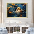 thumbnail image 1 of Designart "Cute Mallard in Minimalist Style" Animals Framed Wall Art Decor - Modern Farmhouse Yellow Duck Living Room Framed Canvas Art, 1 of 6