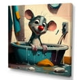 thumbnail image 1 of Designart Cute Mouse In The Bath II Canvas Wall Art, 1 of 5